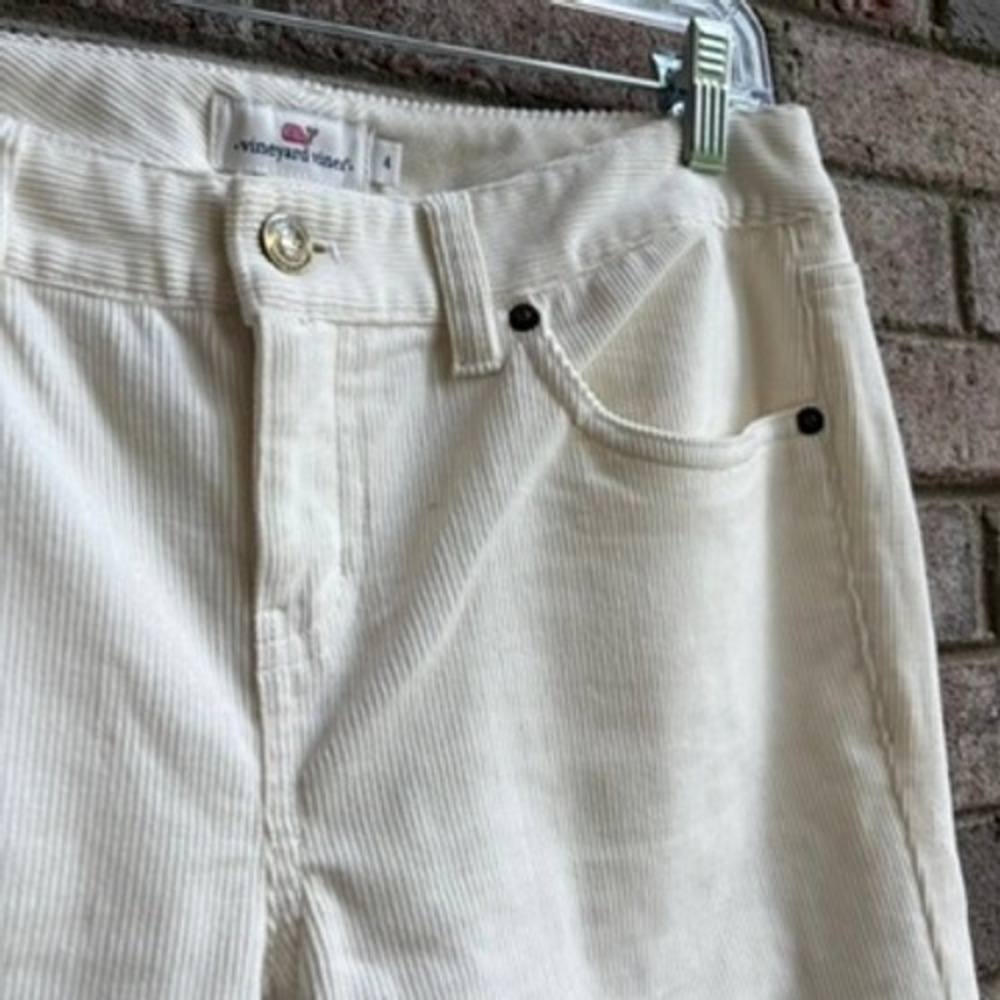 Vineyard Vines White Corduroy Pants Women's Size 4
